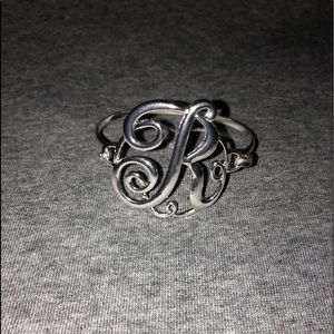 “R” initial bangle